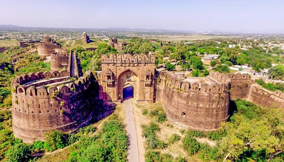 Historical Rohtas Fort In city of jhelum in Pakistan